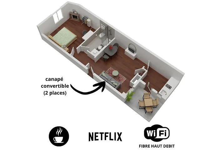 Cosy Avec Terrasse, Acces Gare A Pied アパート ディジョン